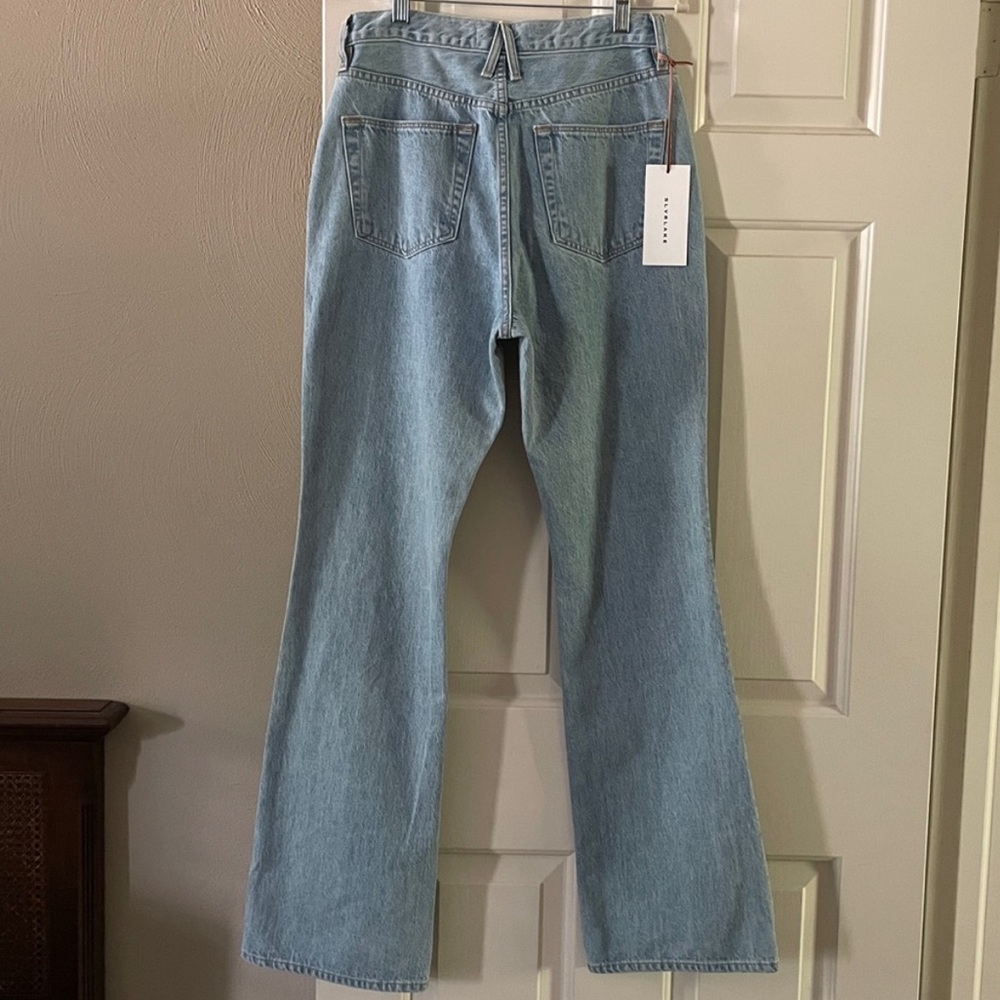 NWT SLVRLAKE Women's Patch Pocket High Waist Cotton Flare Jeans. Size 29. - Picture 6 of 8